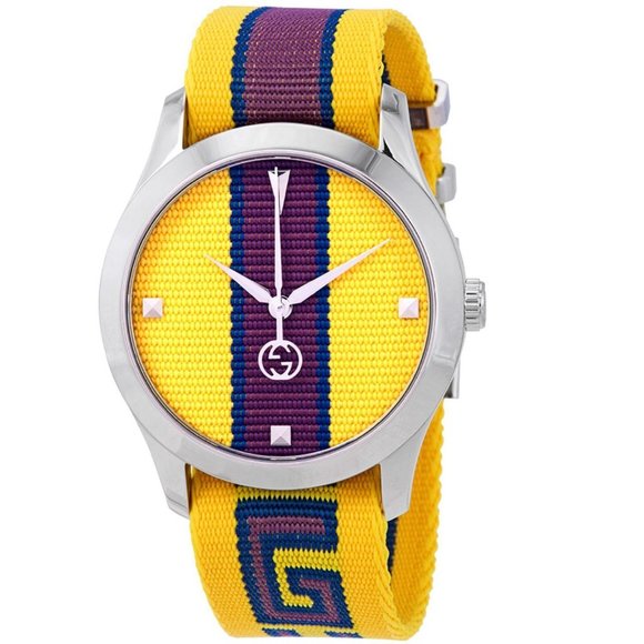 Gucci G-Timeless Swiss Made Unisex 38mm Yellow Quartz Watch, Sapphire, YA1264069 - Picture 2 of 4